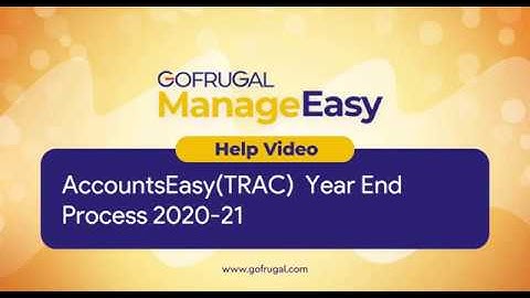 AccountsEasy Year End Process