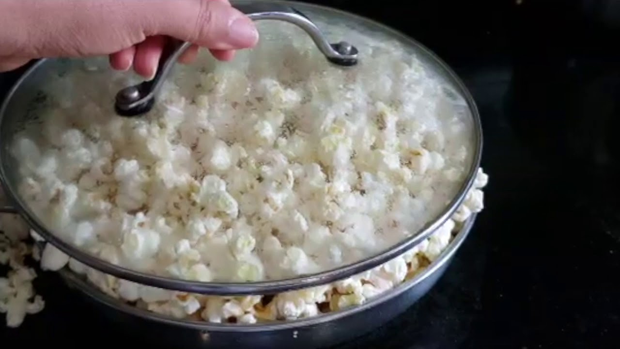 how-to-make-popcorn-in-a-pan-homemade-popcorn-youtube