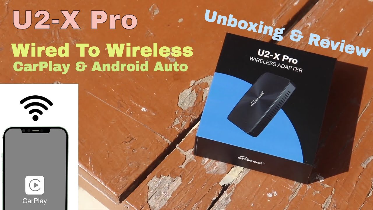 New U2-X Pro Wireless Android Auto/CarPlay 2 in 1 Adapter