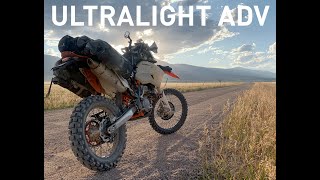 Ultralight ADV   20days/3200miles solo on a KTM 350 EXCF (Mosko Moto R40 packed, tools, gear, etc)