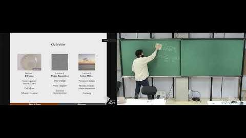 Pablo de Castro: Diffusion, Phase Separation & Active Matter - Class 3