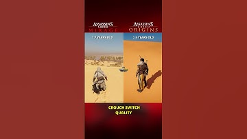 AC Mirage vs AC Origin | Character Animation - Crouch Switch Comparison