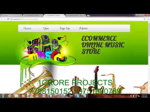Ecommerce for Online Music Store in Java ( UPDATED ) - 1Crore Projects