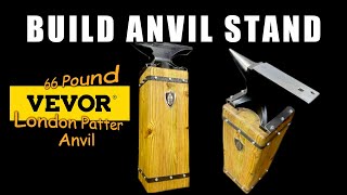 Build Anvil Stand For Vevor 66Lb London Pattern Anvil #anvil #vevor #blacksmith #knifemaking #forge