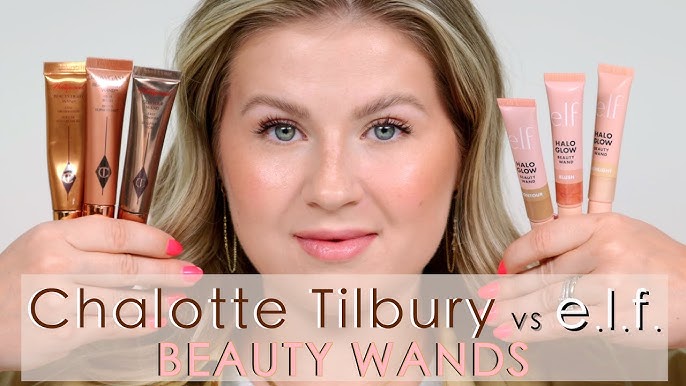 DUPED AGAIN? ELF COSMETICS HALO GLOW BEAUTY WANDS VS CHARLOTTE TILBURY 