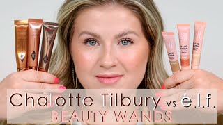 elf Halo Glow Beauty Wands vs Charlotte Tilbury