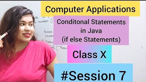 ICSE Class 10 Computer Applications | Conditional Statements in Java | If Else in java #ifelse #java