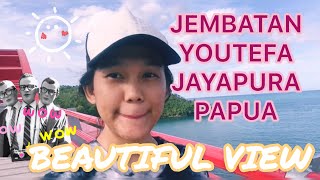 Begini Pemandangan Kota Jayapura  Beautiful View  Jembatan Merah  Jembatan Youtefa Jayapura