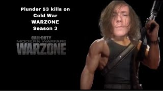 53 Kills on PLUNDER on Cold War WARZONE Season 3 Montage