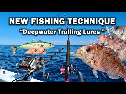 DEEPWATER TROLLING REEF FISH with Swimbait Lures in 100 plus mtrs of water  