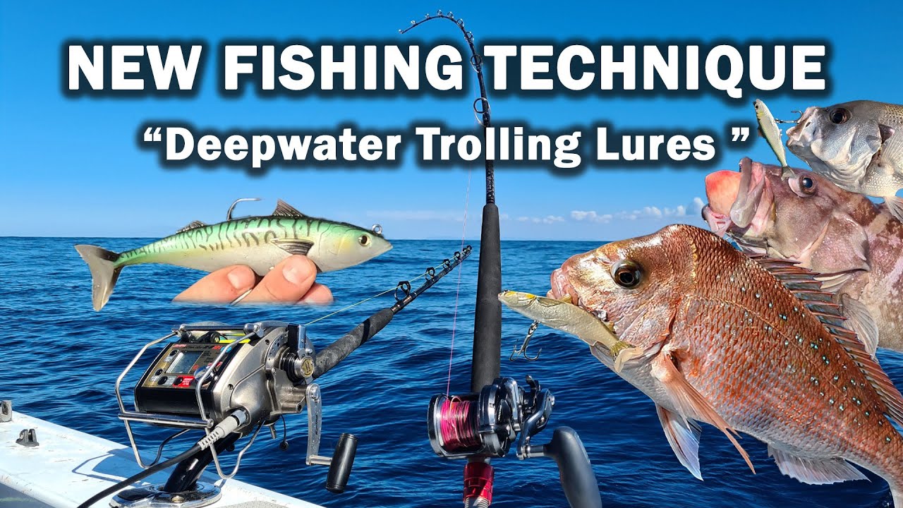 DEEPWATER TROLLING REEF FISH with Swimbait Lures in 100 plus mtrs