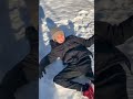 Snow fun with my buddy KingJACS #snow #winter #funny