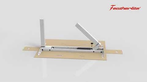 Featherlite Height Adjustable Table Assembly #assembly #officefurniture