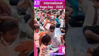 Kid's Yoga | International Yoga Day 2025 #kids #yoga #shorts #trending | The Yogi Sadhana #nellore