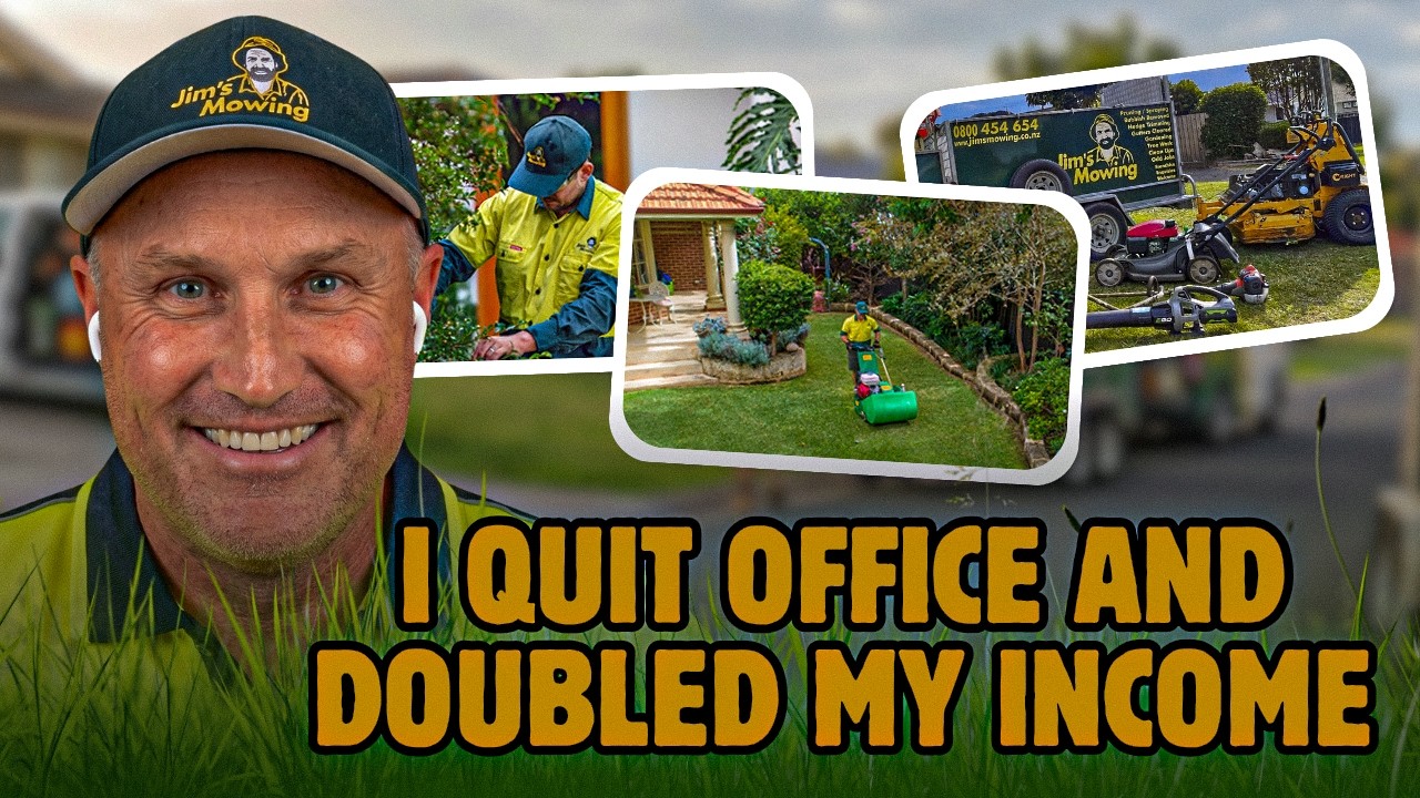 He made in a week what his office job paid in a month - 6 week Jim's Mowing Franchise Review!
