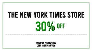 The New York Times Store Promo Code 2025 March