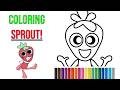 First Time Coloring Sprout! Not Perfect but Fun! 🎨🍓Dandy's World | Roblox