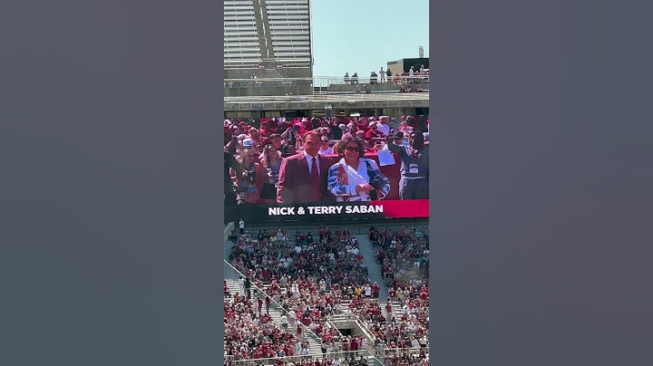 Nick Saban and Miss Terry receive huge welcome at Alabama 2024 Spring Game
