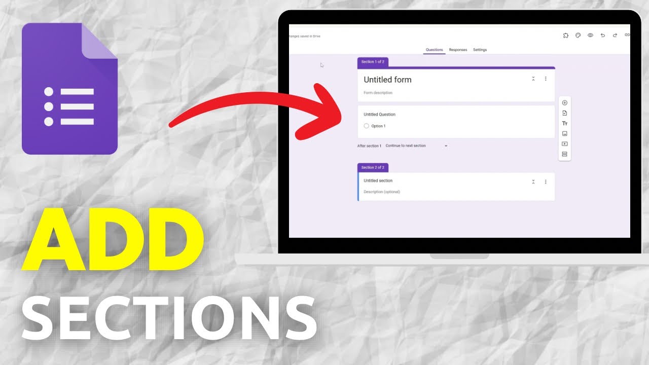 How To Add Sections In Google Forms (Full Tutorial) - YouTube