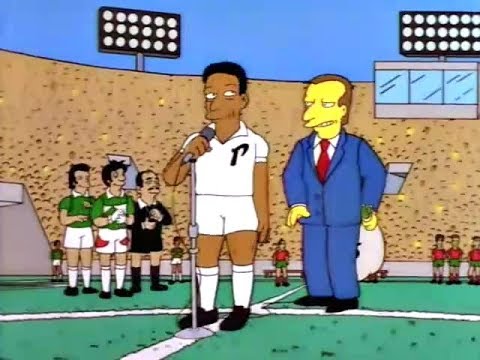 Futbol Soccer en los Simpsons - sale Pelé