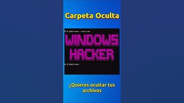¿Quieres ocultar tus archivos como un hacker? #windows #powershell #commandprompt #hacker