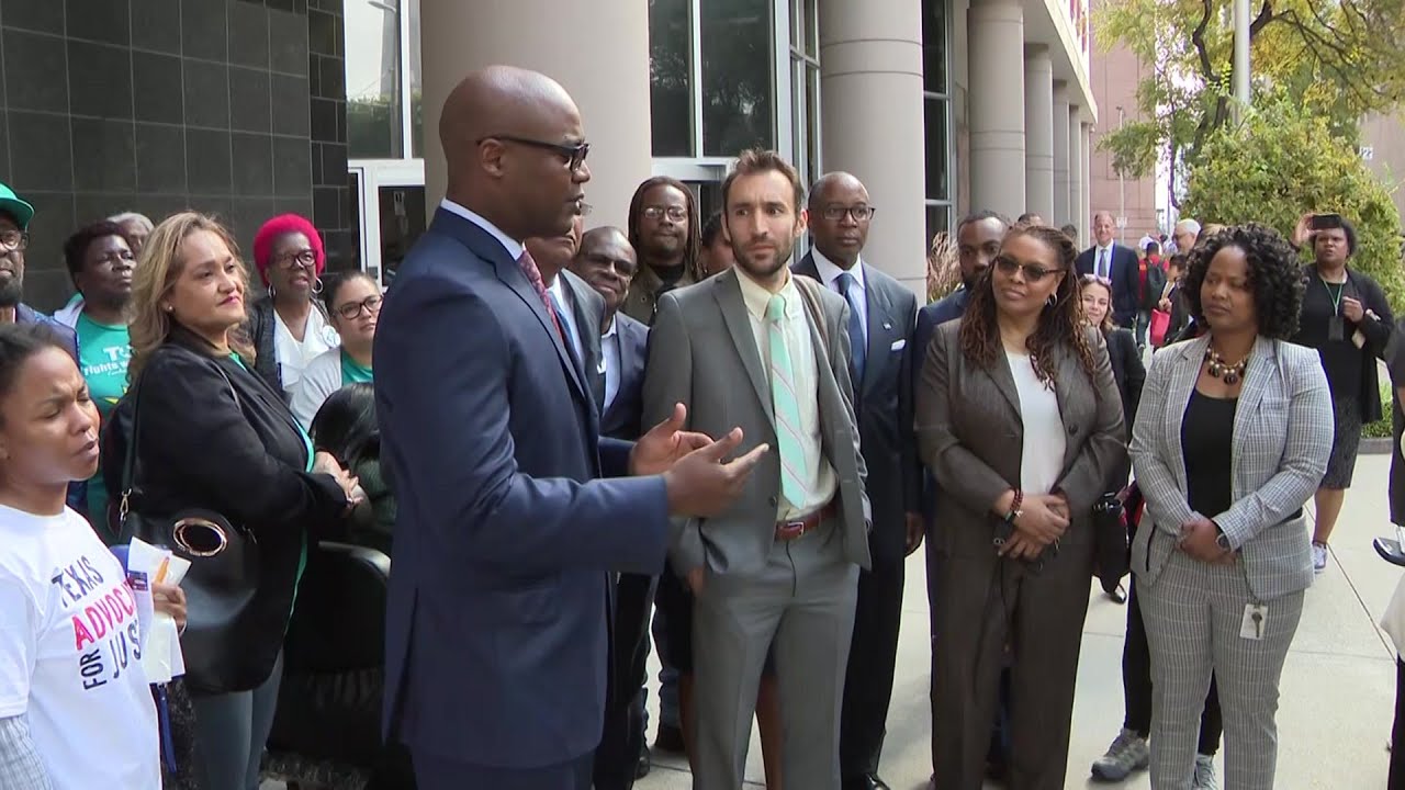 Lawsuit, debate over Harris County bail system continues - YouTube