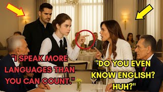 “Translate This” — Waitress Shuts Down Arrogant Billionaire with Her Language Skills