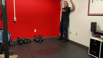 Shoulder: external rotation at wall