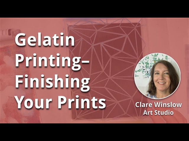 Gelatin Printmaking Made Easy for Kids and Adults