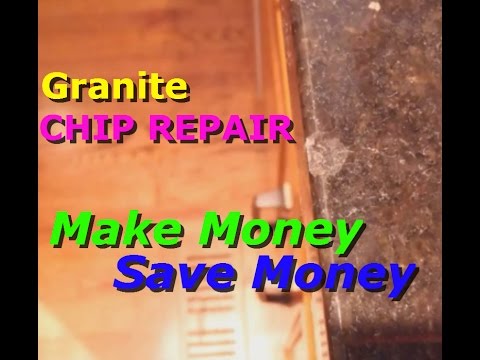 How To Repair A Chip In A Granite Countertop Youtube