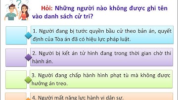 HỎI ĐÁP VỀ BẦU CỬ ĐẠI BIỂU QUỐC HỘI VÀ HĐND: KỲ 7