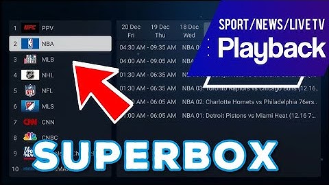 SUPERBOX: Playback Demonstration