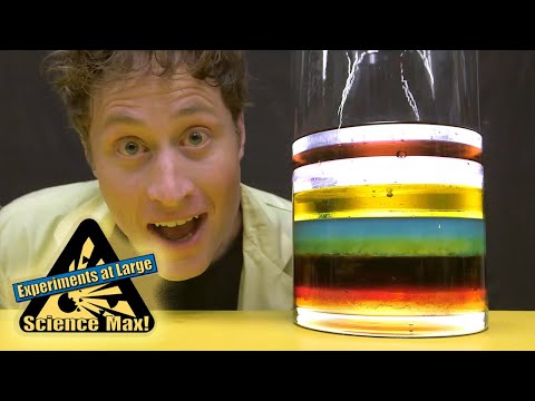 ⁣Science Max: Liquid Density! Mini Max Science Experiments