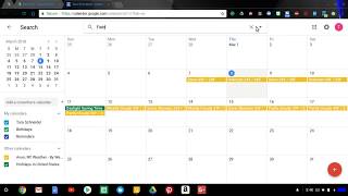 Search in Google Calendar