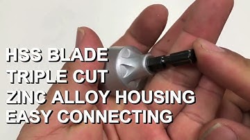 CONQUER Deburring External Chamfer, PREMIUM TUNGSTEN Blade, (3mm-19mm) Stainless Steel Burr Removal