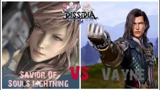 Dissidia NT Lightning VS Vayne 1v1 match