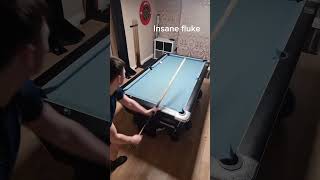 insane fluke🤯 #billiards #pool #8ballpool #ultimatepool #fluke #jaws #knuckles #blackball