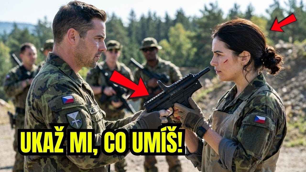 Jen opravovala zeď střelnice – dokud jí operátor 601. skss nepodal pušku a neustoupil.