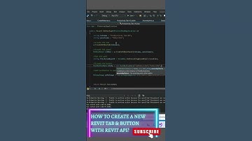 HOW TO CREATE A NEW REVIT TAB & BUTTON WITH REVIT API