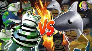 (eng sub)Zombie frog VS shark frog!! Crazy party - Amazing Frog - GGAMBRING