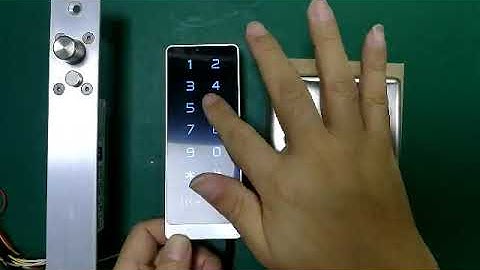 How to add or delete users via Master cards - Touch Keypad Access Control AT2
