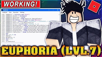 NEW ROBLOX EXPLOIT - EUPHORIA [LEVEL 7]  ✅ FULL LUA EXECUTOR, TITANS, GRABKNIFE & MORE!✅ [FREE!]