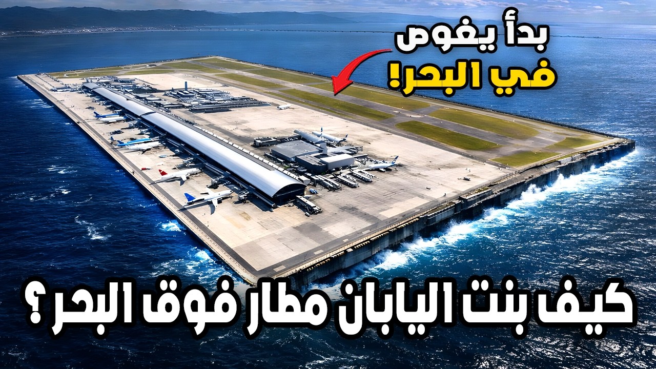 كيف بنت اليابان مطار كانساي فوق البحر؟ أول مطار في العالم فوق البحر يواجه خطر الغوص