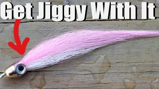 Tying a Popovic's Jiggy - A Saltwater Fly for Striped Bass, Weakfish and Much More. Fly Tying in 4k