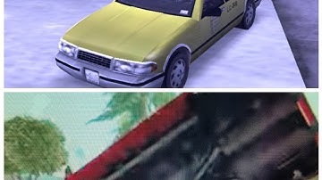 GTA LCS taxi stunts with cheat device remastered 3