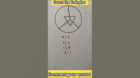 Maths Reasoning logical tricks count the Traingles sums6 #shorts #shortsfeed #mathstricks #tricks