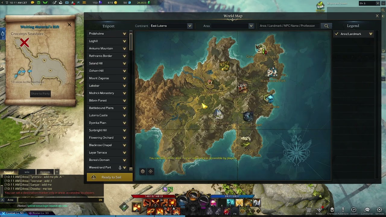 waiting materials rift secret map location lost ark