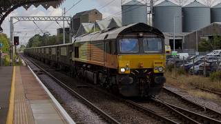Colas Rail 66848 on 6M35 10:00 Lowestoft Recp. - Bradwell Up Sdgs Colas, at Diss, 11:32 Wed 19/08/26