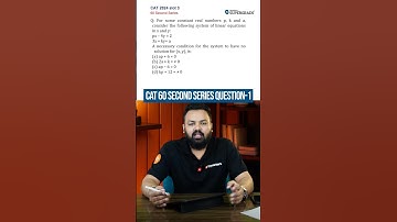 CAT 2024 Slot 3 Question 1 Solution in 60 Secs | Quick CAT 2025 Preparation Trick