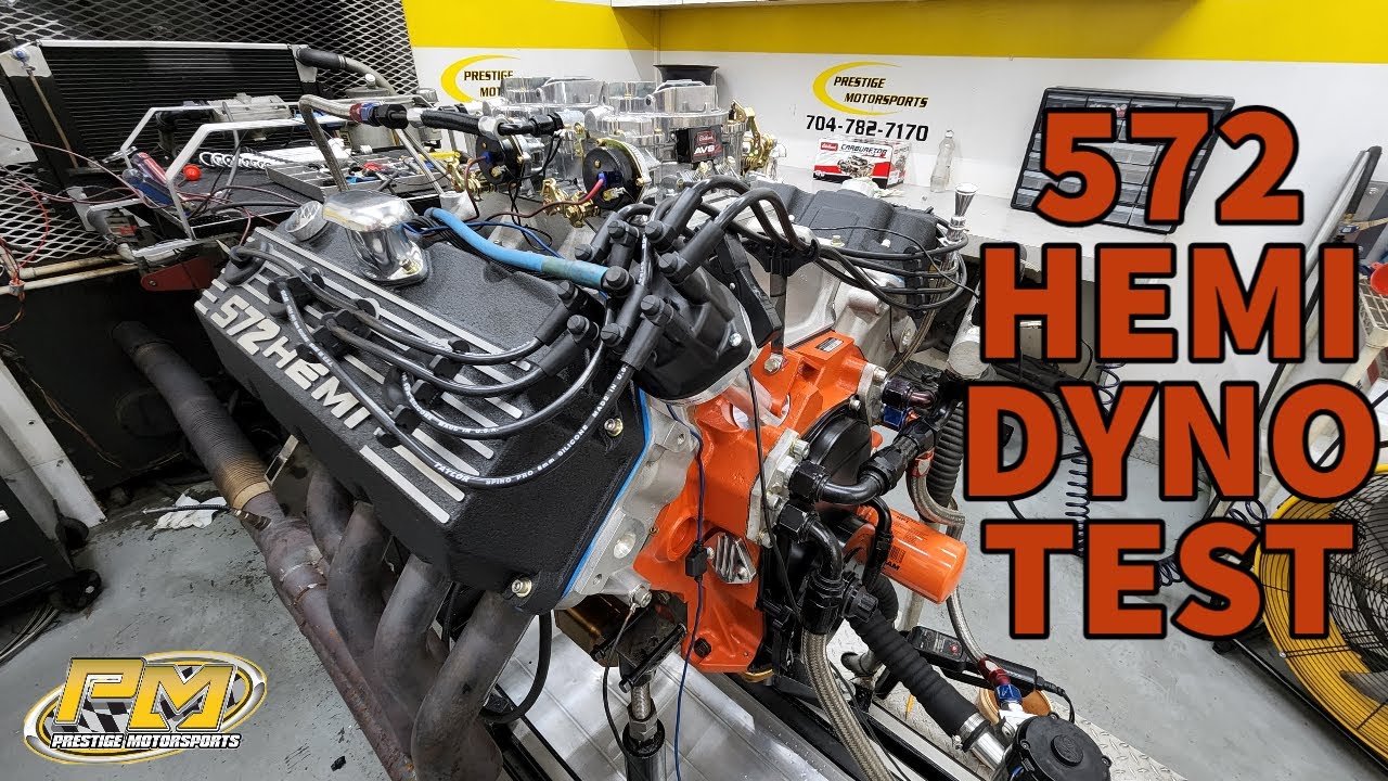 Kevin's 572CID Big Block Hemi Dyno Testing at Prestige Motorsports